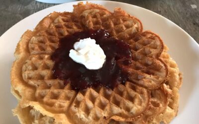 Norvegan Heart-Shaped Waffles