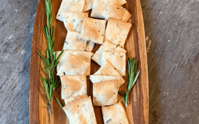 Norwegian Sea Salt and Rosemary Crackers