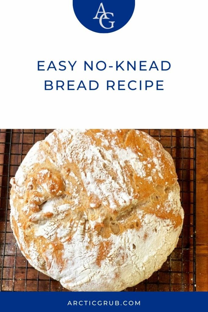 Easy No-Knead Bread Recipe Pin
