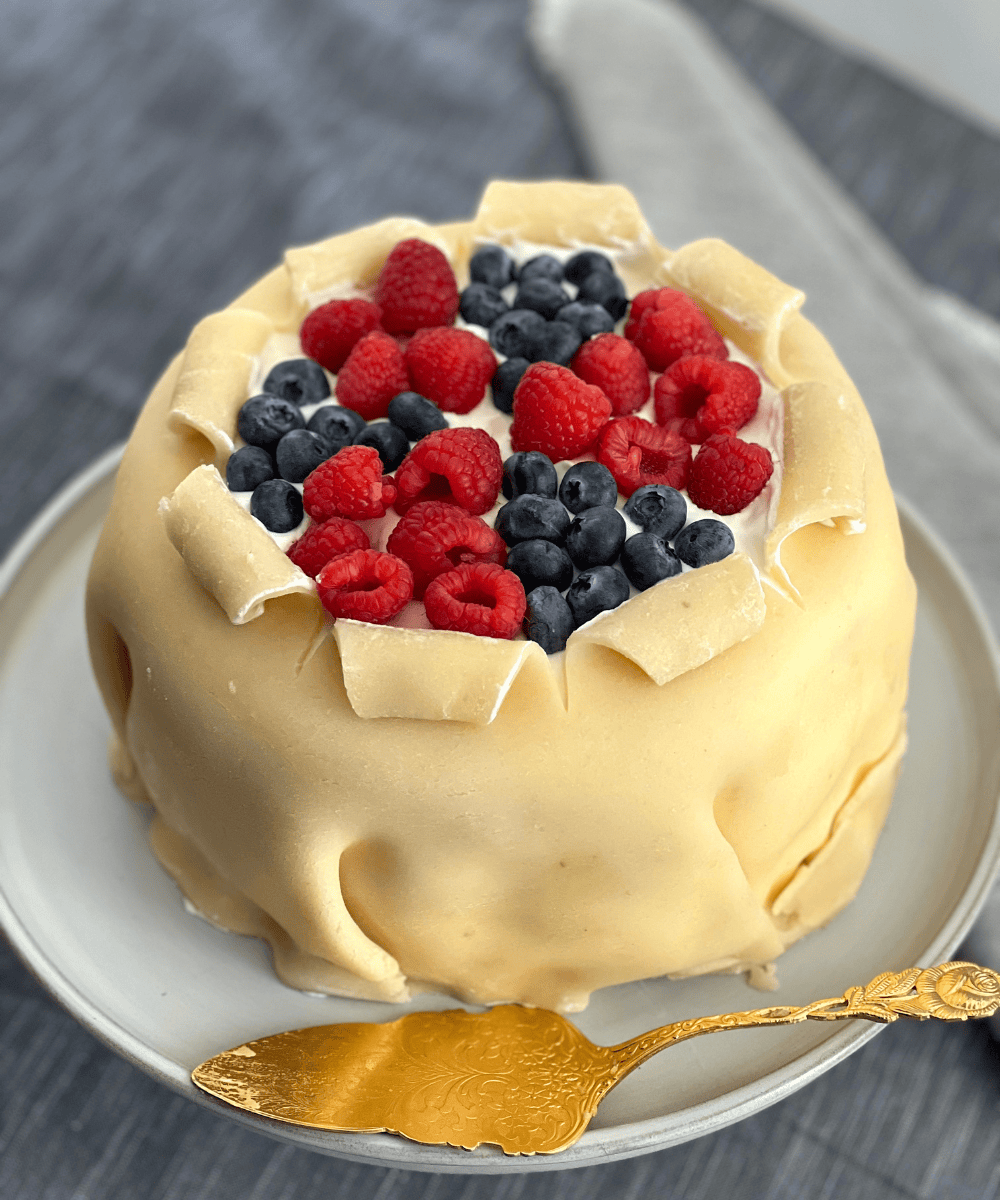 Marzipan Cake with two Ingredients | Baking for Happiness